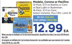 Food 4 Less Modelo, Corona or Pacifico offer