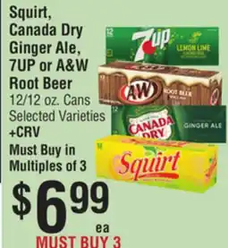 Smart & Final Squirt, Canada Dry Ginger Ale, 7UP or A & W Root Beer offer