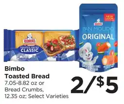 Food 4 Less Bimbo Toasted Bread offer
