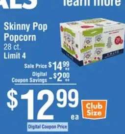 Smart & Final Skinny Pop Popcorn offer