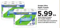 Food 4 Less Kroger Ultra Paper Towels offer