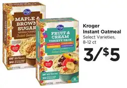 Food 4 Less Kroger Instant Oatmeal offer