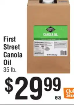 Smart & Final First Street Canola Oil offer