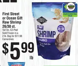 Smart & Final First Street or Ocean Gift Raw Shrimp offer