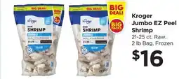 Food 4 Less Kroger Jumbo EZ Peel Shrimp offer