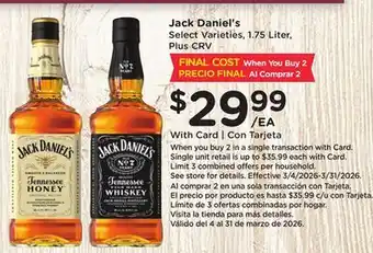 Ralphs Jack Daniel's offer