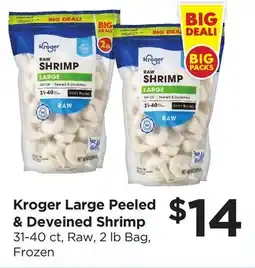 Food 4 Less Kroger Large Peeled & Deveined Shrimp offer