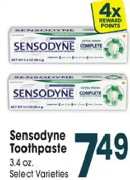 Jewel-Osco Sensodyne Toothpaste offer