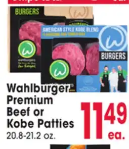 Jewel-Osco Wahlburger Premium Beef or Kobe Patties offer