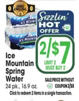Jewel-Osco Ice Mountain Spring Water offer