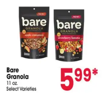Jewel-Osco Bare Granola offer