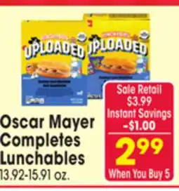 Jewel-Osco Oscar Mayer Completes Lunchables offer