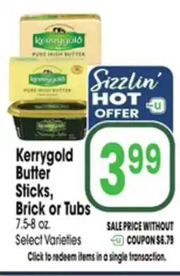 Jewel-Osco Kerrygold Butter Sticks, Brick or Tubs offer
