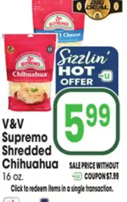 Jewel-Osco V&V Supremo Shredded Chihuahua offer