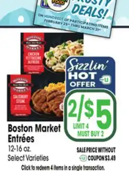 Jewel-Osco Boston Market Entrées offer