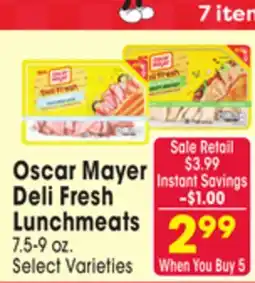 Jewel-Osco Oscar Mayer Deli Fresh Lunchmeats offer
