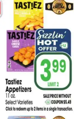 Jewel-Osco Tastiez Appetizers offer