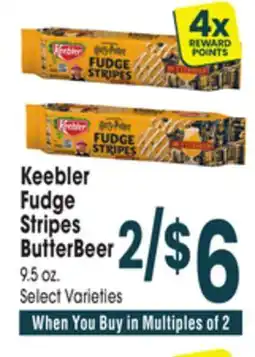 Jewel-Osco Keebler Fudge Stripes ButterBeer offer