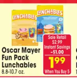 Jewel-Osco Oscar Mayer Fun Pack Lunchables offer