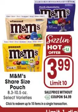 Jewel-Osco M & M's Share Size Pouch offer
