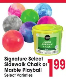 Jewel-Osco Signature Select Sidewalk Chalk or Marble Playball offer
