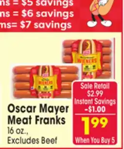 Jewel-Osco Oscar Mayer Meat Franks offer