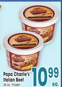 Jewel-Osco Papa Charlie's Italian Beef offer