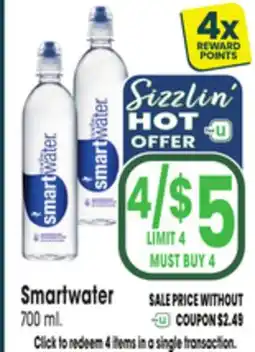 Jewel-Osco Smartwater offer