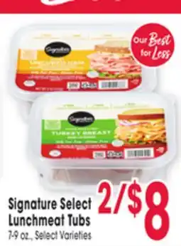 Jewel-Osco Signature Select Lunchmeat Tubs offer