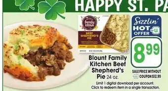 Jewel-Osco Blount Family Kitchen Beef Shepherd's Pie offer