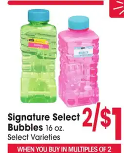 Jewel-Osco Signature Select Bubbles offer