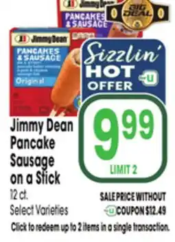 Jewel-Osco Jimmy Dean Pancake Sausage on a Stick offer