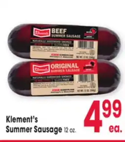 Jewel-Osco Klement's Summer Sausage offer