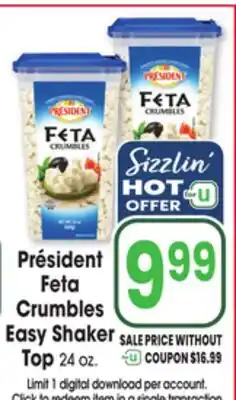 Jewel-Osco Président Feta Feta Crumbles Top offer