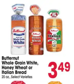 Jewel-Osco Butternut Whole Grain White, Honey Wheat or Italian Bread offer