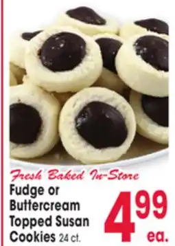 Jewel-Osco Fudge or Buttercream Topped Susan Cookies offer