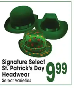 Jewel-Osco Signature Select St. Patrick's Day Headwear offer