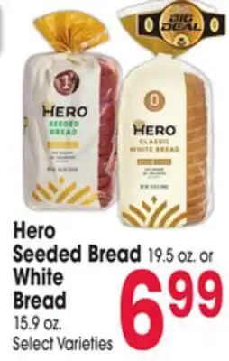 Jewel-Osco Hero Seeded Bread 19.5 oz. or White Bread 15.9 oz offer