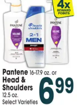 Jewel-Osco Pantene 16-17.9 oz. or Head & Shoulders 12.5 oz offer