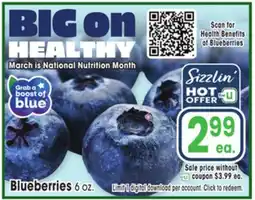 Jewel-Osco Blueberries offer