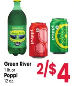 Jewel-Osco Green River 1 ltr. or Poppi 12 oz offer