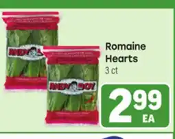 Tony’s Fresh Market Romaine Hearts offer