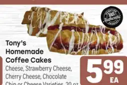 Tony’s Fresh Market Tony's Homemade Coffee Cakes offer