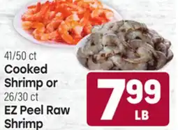 Tony’s Fresh Market 41/50 ct Cooked Shrimp or 26/30 ct EZ Peel Raw Shrimp offer