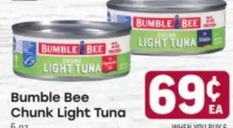 Tony’s Fresh Market Bumble Bee Chunk Light Tuna offer