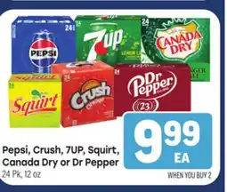 Tony’s Fresh Market Pepsi, Crush, 7UP, Squirt, Canada Dry or Dr Pepper offer