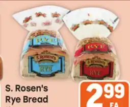 Tony’s Fresh Market S. Rosen's Rye Bread offer