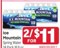 Tony’s Fresh Market Ice Mountain Spring Water offer
