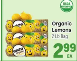 Tony’s Fresh Market Organic Lemons offer