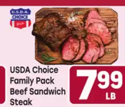 Tony’s Fresh Market USDA Choice Family Pack Beef Sandwich Steak offer
